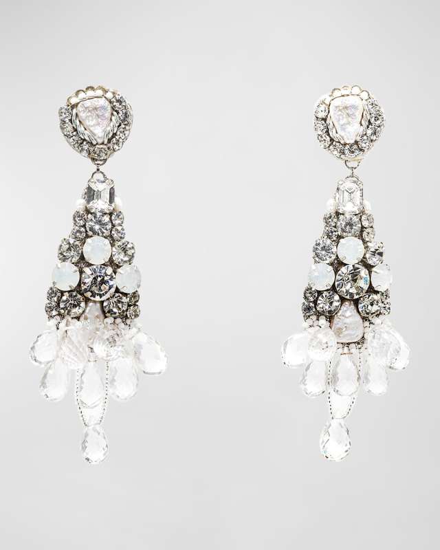 Iridescent Crystal Earrings